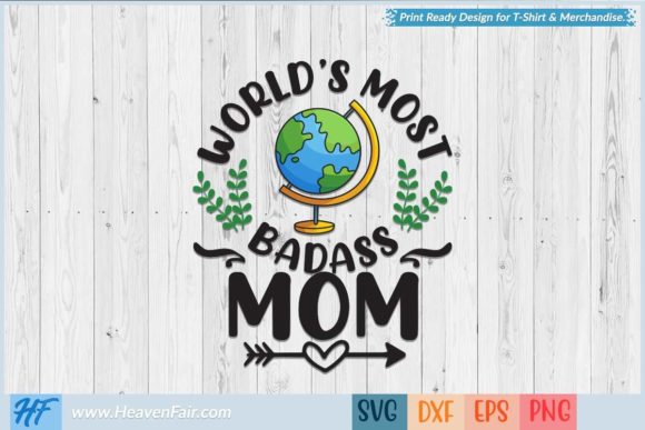 Badass Mom Graphics for Crafts