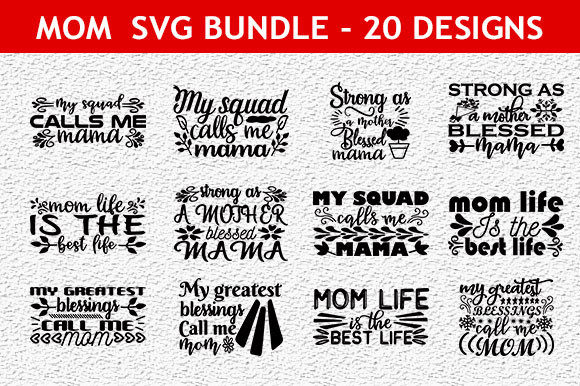 Mom 21 Quotes Graphics for Crafts