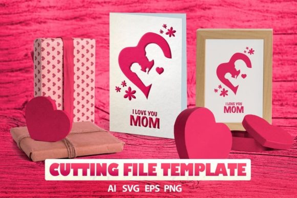 Mom Cards Templates: Graphics for Crafts