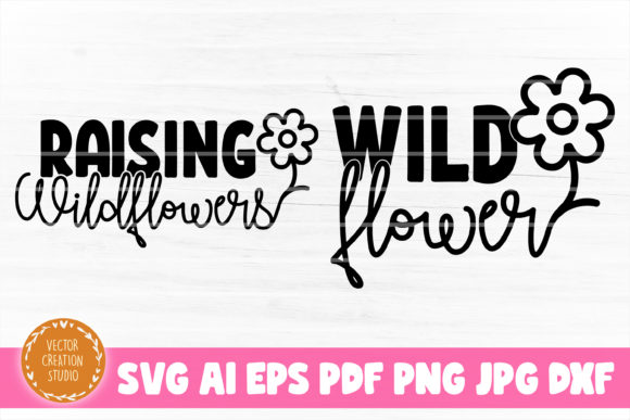 Raising Wildflower Graphics for Crafts